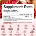 Vimerson Health Berberine HCl 1800mg Metabolic Support - 90 Capsules - image 3