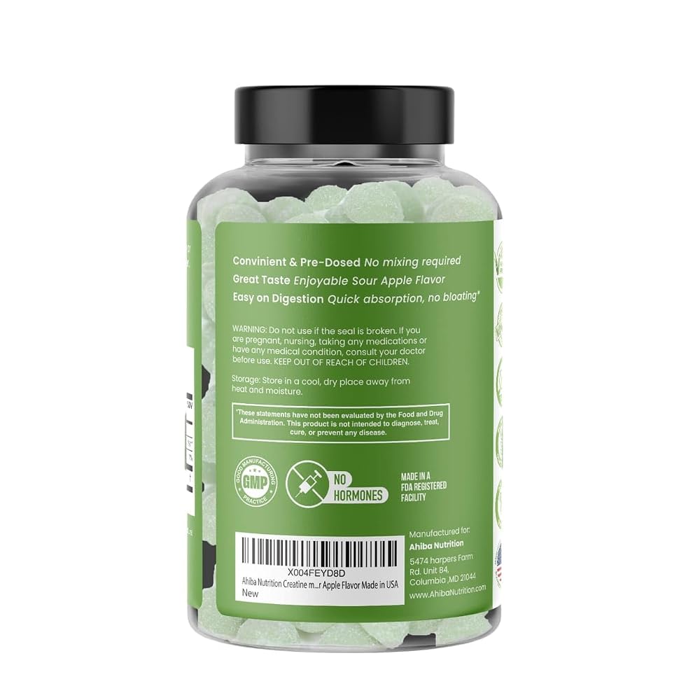 Ahiba Nutrition Creatine Monohydrate Gummies 5000mg - 120 Gummies - image 4