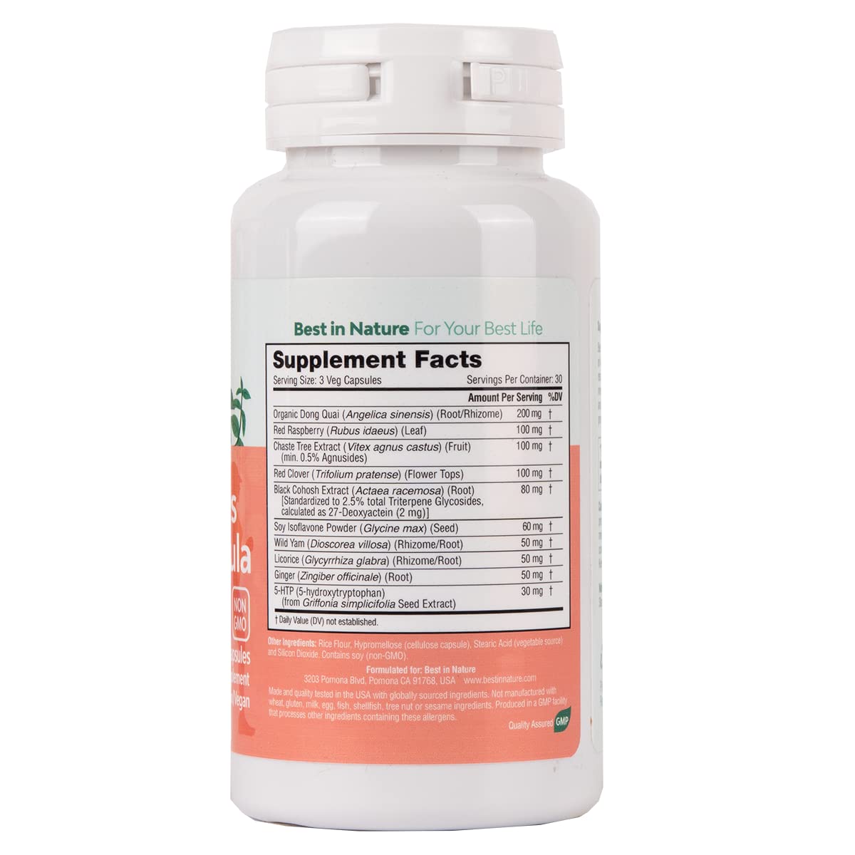 Best in Nature Estrelief Formula Menopause Supplement - 90 Vegetarian Capsules - image 3