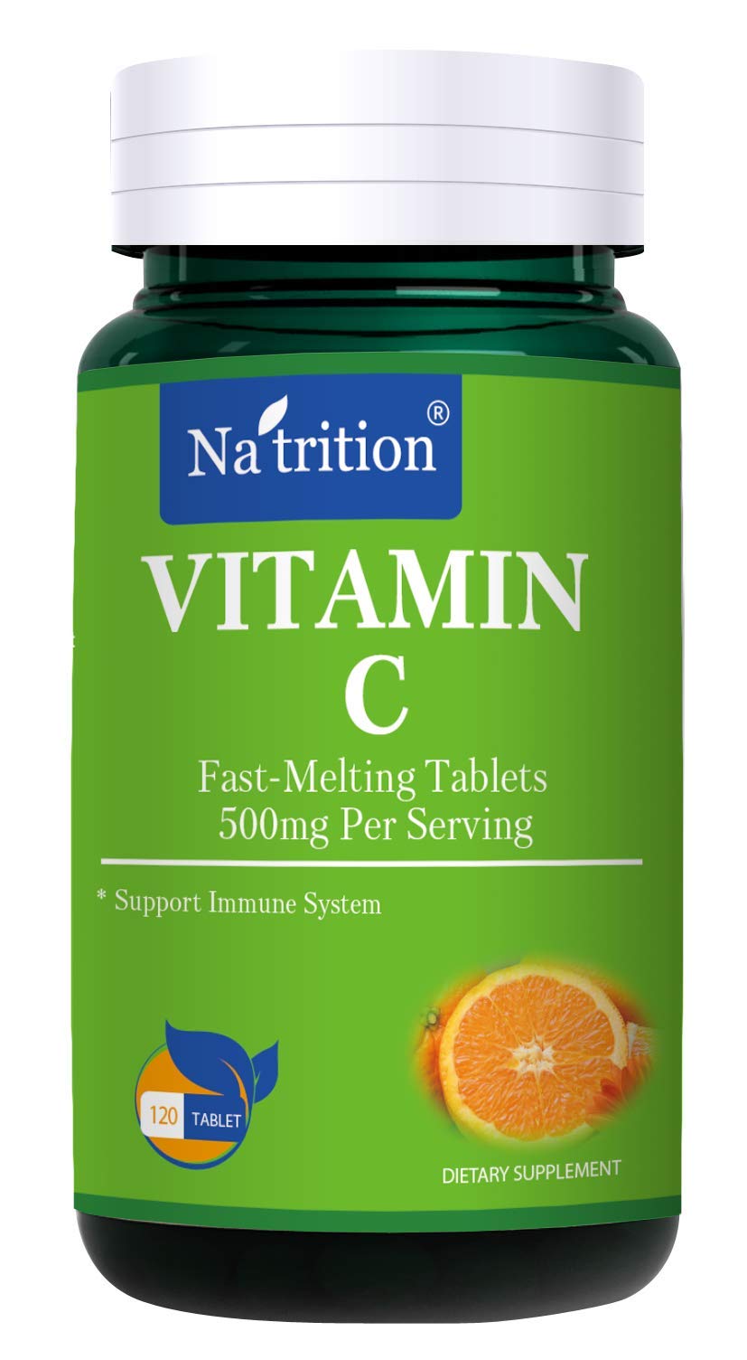 Na'trition Vitamin C + Zinc Complex 500 mg Immune Support - 120 Tablets