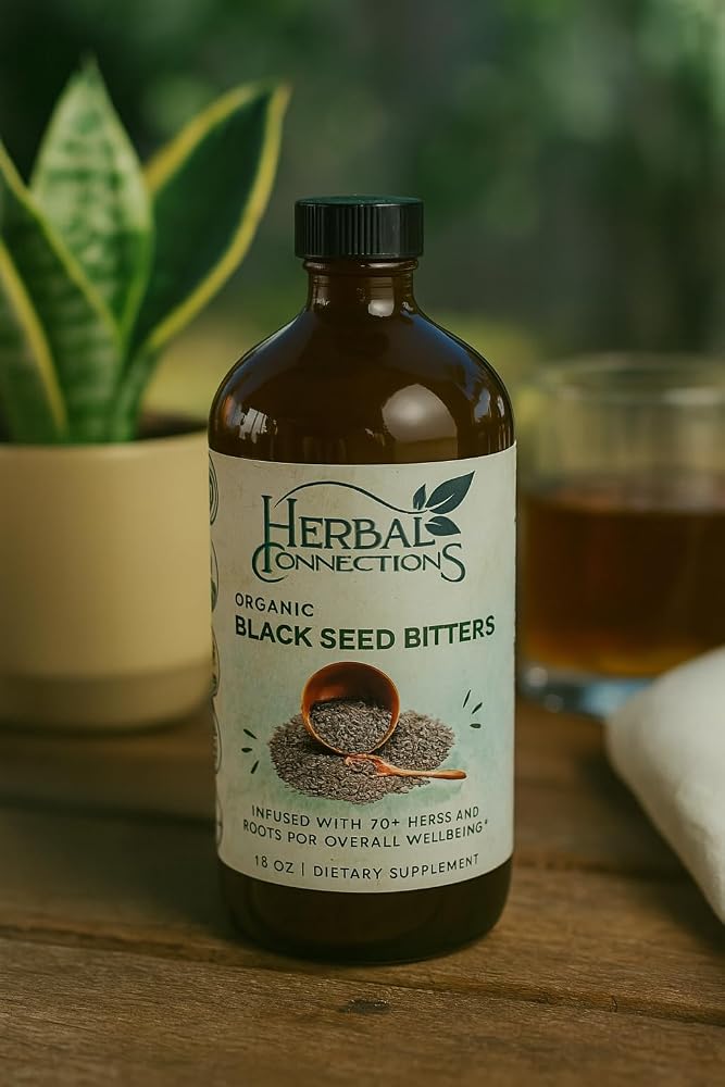 Herbal Connections Organic Black Seed Bitters with Maca - 16 Fl Oz - image 5