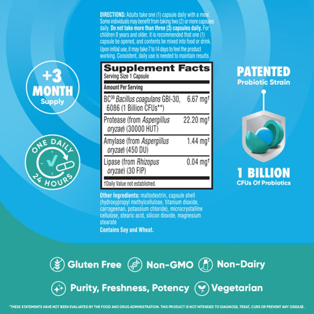 Schiff Digestive Advantage IBS Probiotics with Enzymes - 96 Capsules - image 7