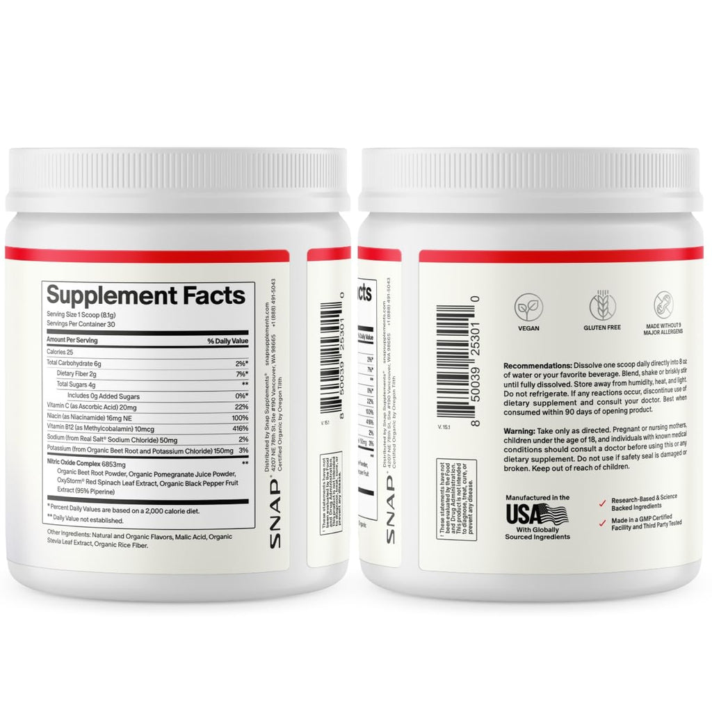 Snap Supplements USDA Organic Beet Root Powder