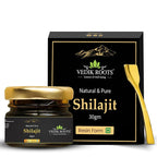 VEDIKROOTS Pure Shilajit Resin with Spoon - 2 Ounces