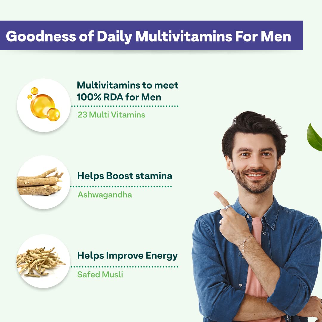 OZIVA Daily Men's Multivitamin for Energy & Immunity - 60 Tablets - image 3