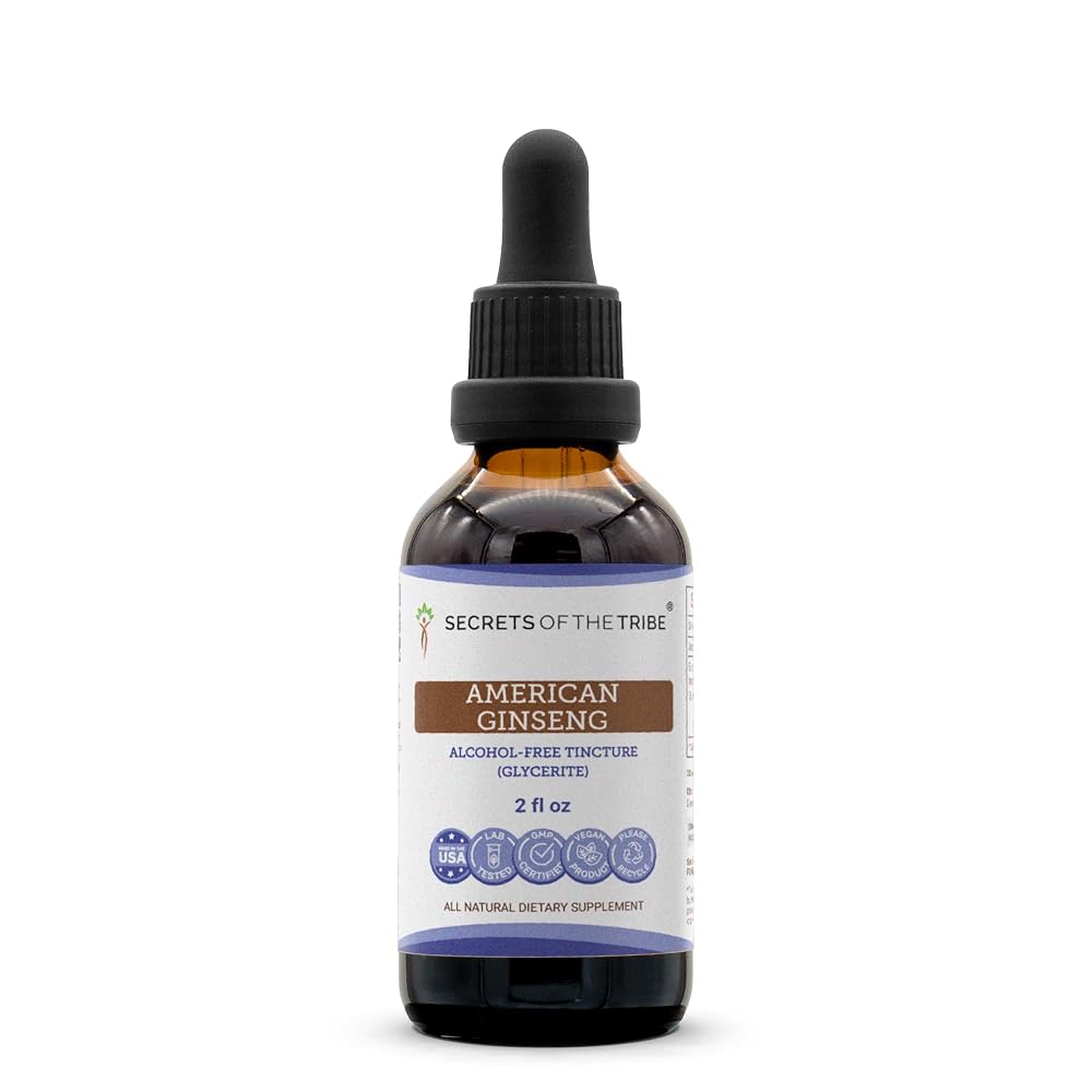 Secrets of the Tribe American Ginseng Tincture Alcohol-Free Extract