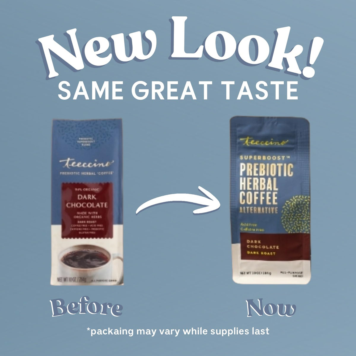 Teeccino Dark Chocolate Prebiotic Coffee Alternative - 10 oz - image 3