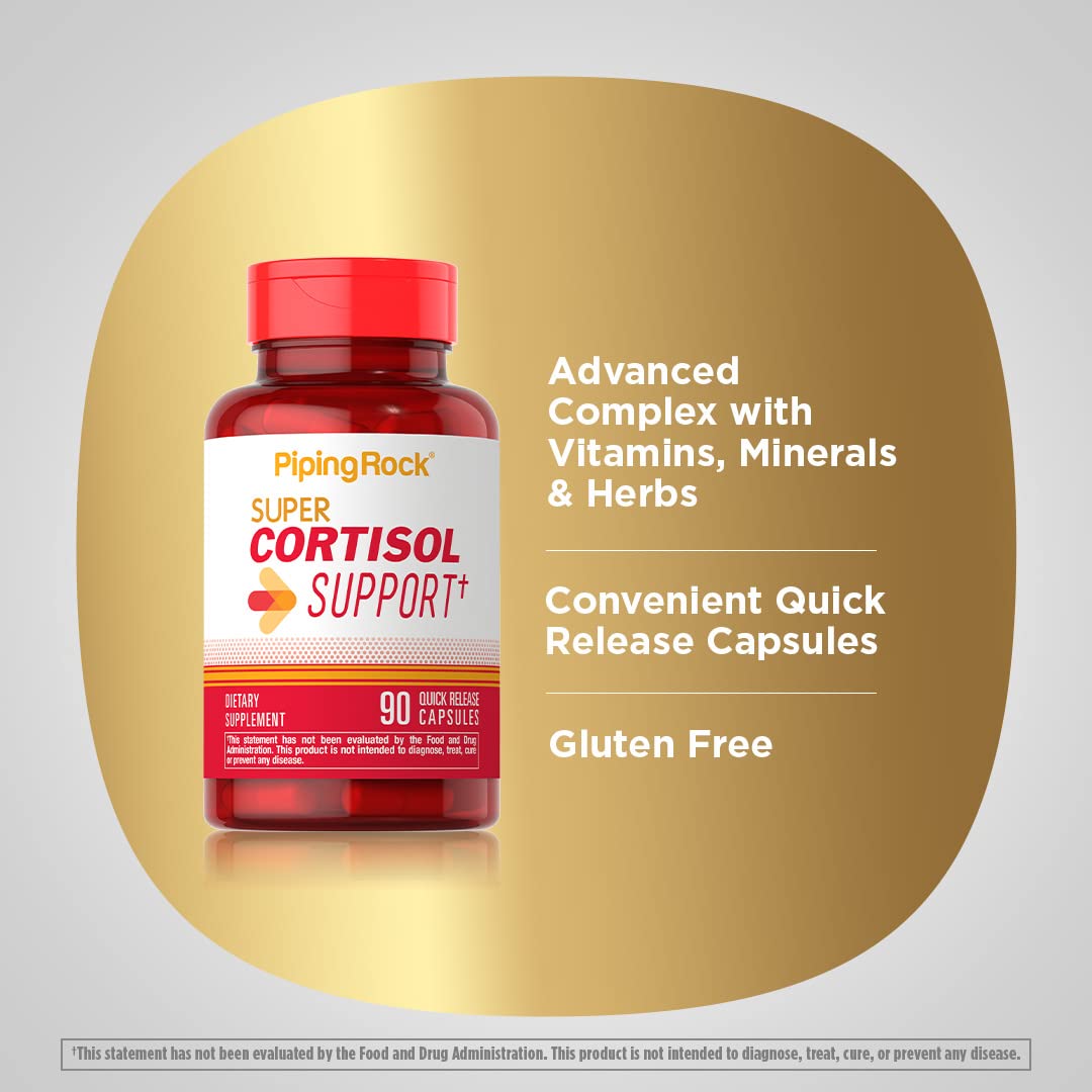 Piping Rock Cortisol Manager Supplement - 90 Capsules - image 4