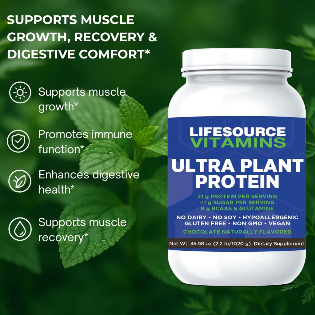 LifeSource Vitamins Plant Protein Chocolate - 2.2 lb - image 2
