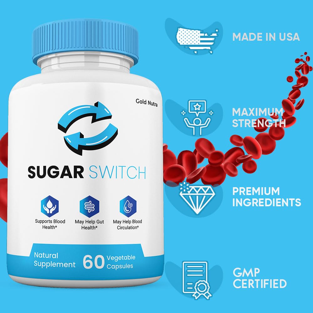 Gold Nutra SugarSwitch Capsules Glycogen Support - 3 Pack - image 3