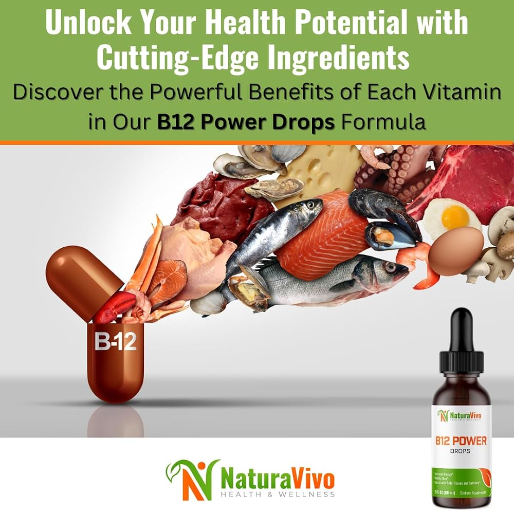 NaturaVivo B12 Power Drops Vitamin B Complex for Energy - 2 Fl Oz - image 3