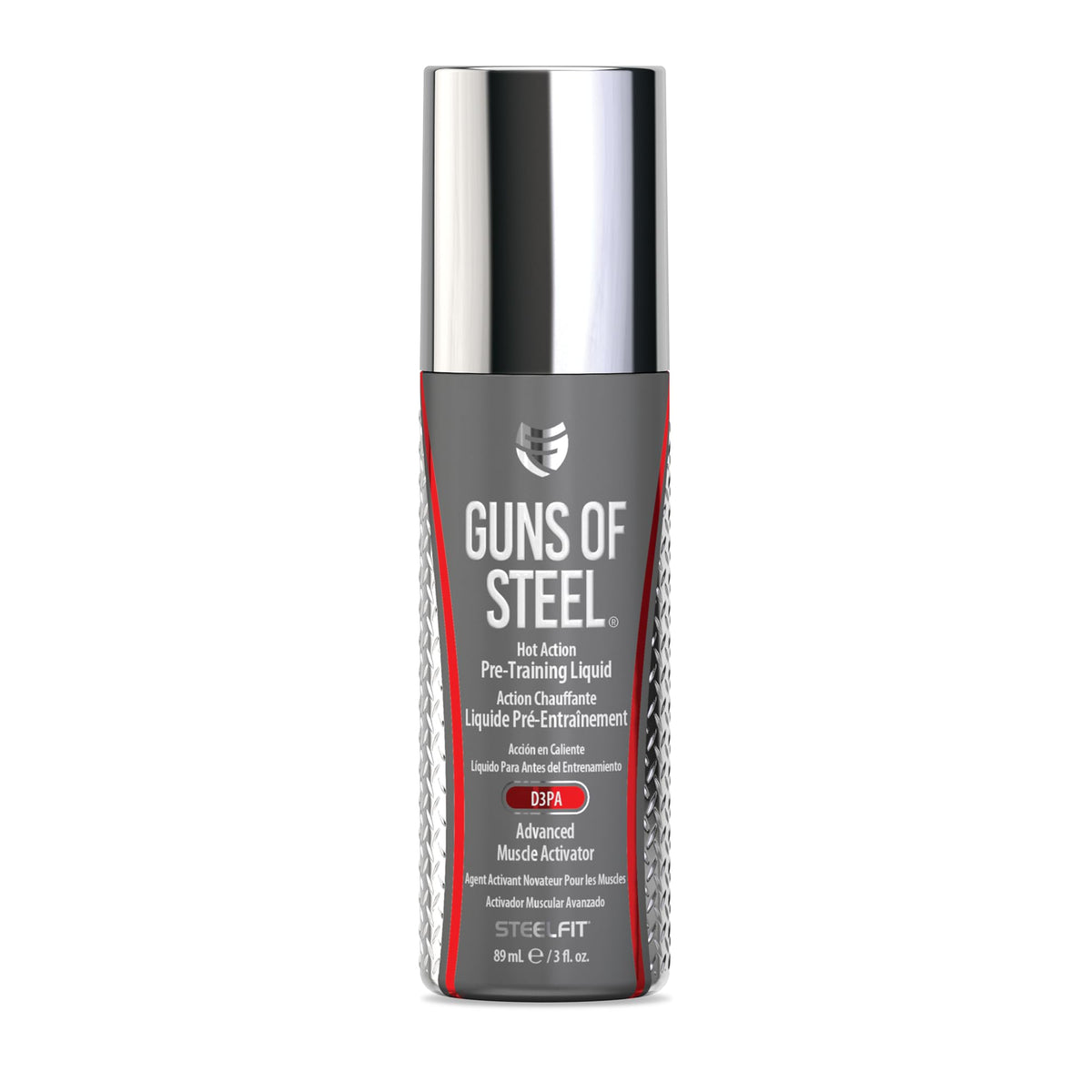 SteelFit Guns of Steel Pre-Workout Topical Pump Enhancer - 3 Fl Oz