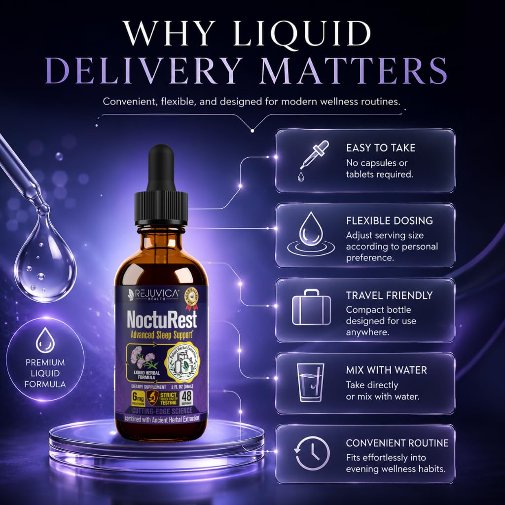 Rejuvica Health NoctuRest Natural Sleep Aid Liquid - 6 Ounce - image 9