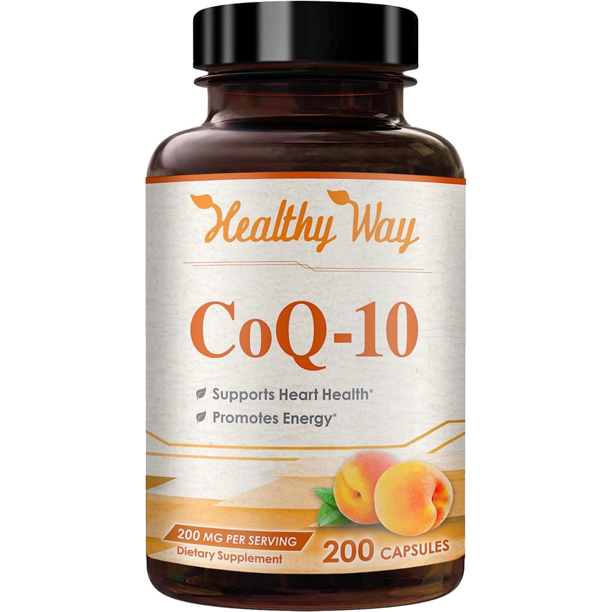 HealthyWayRx Coenzyme Q10 200mg CoQ10 Supplement -Once Daily CoQ10