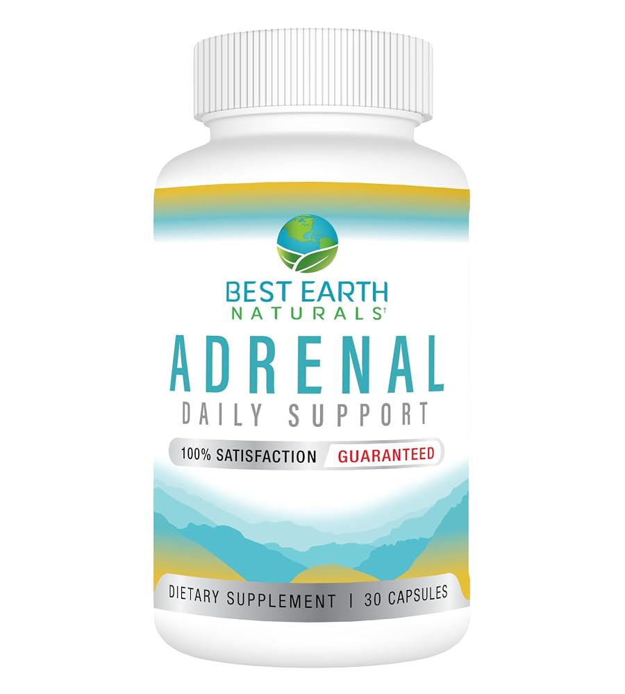 Best Earth Naturals Adrenal Support for Adults - 30 Capsules