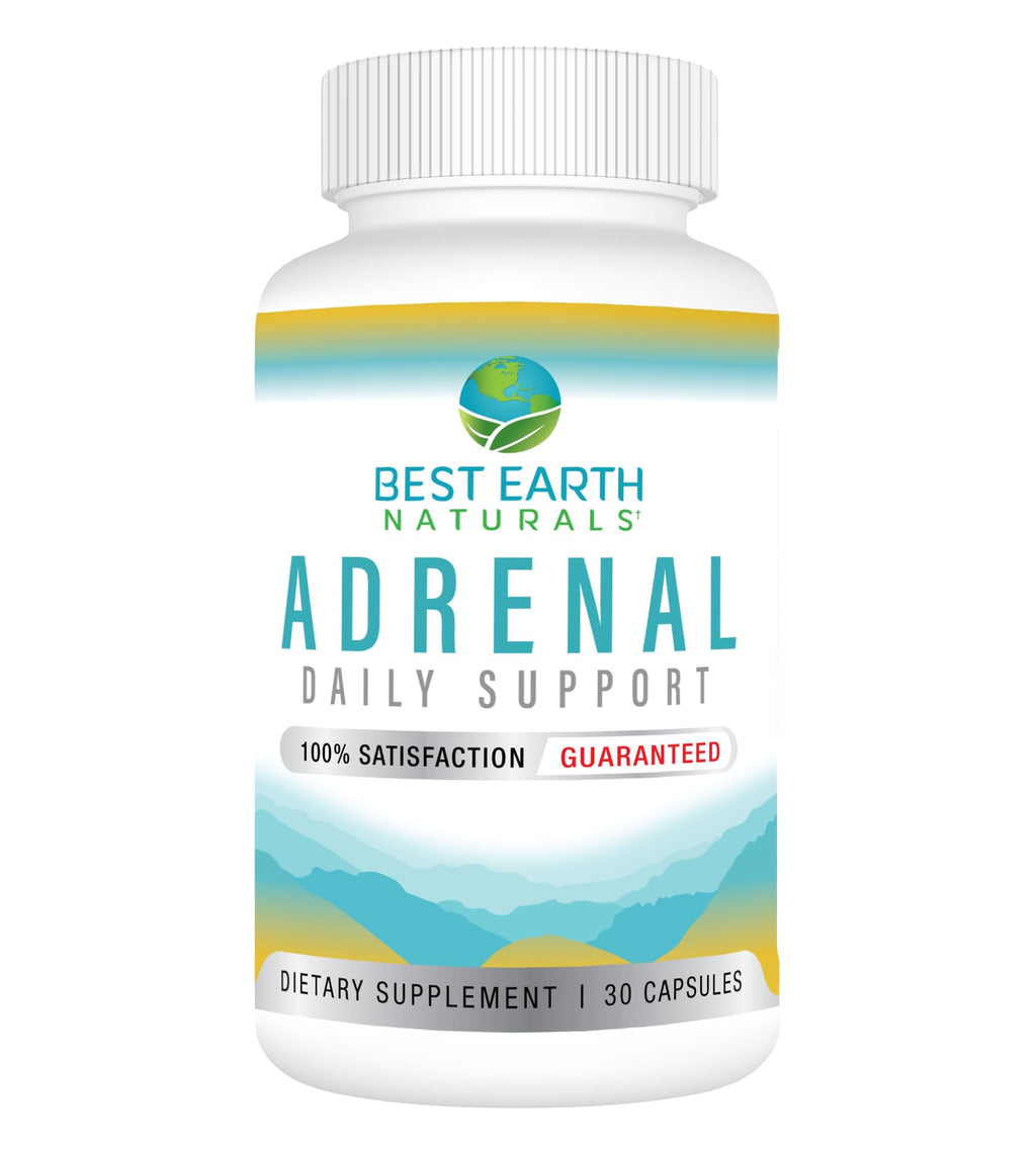 Best Earth Naturals Adrenal Support for Adults - 30 Capsules