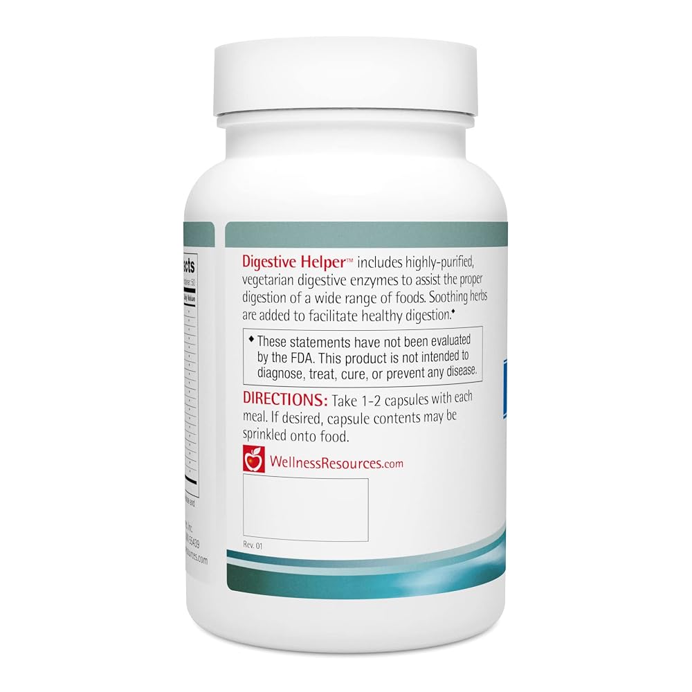 Wellness Resources Digestive Helper Multi-Enzyme - 100 Capsules - image 3