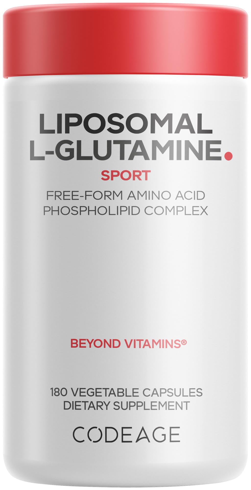 Codeage Liposomal L-Glutamine 1000mg - 180 Capsules