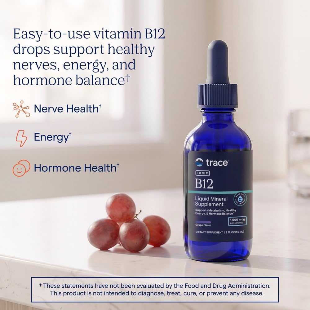 Trace Minerals Liquid Ionic Vitamin B12 1000 mcg - 2 Fl Oz - image 2