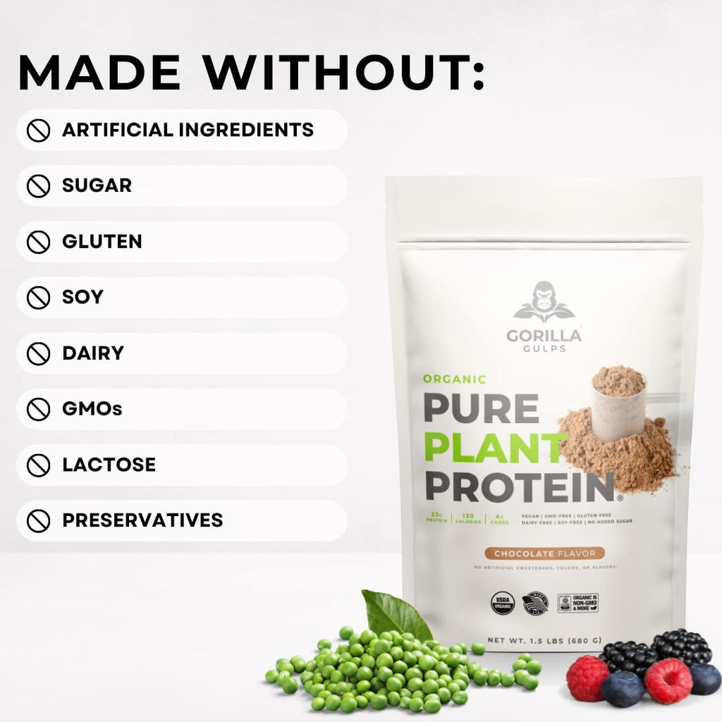 Gorilla Gulps Organic Pure Plant Protein