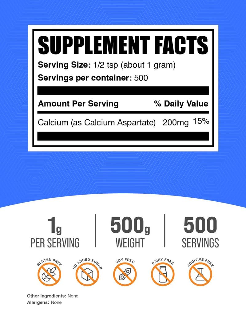 BulkSupplements.com Calcium Aspartate Powder