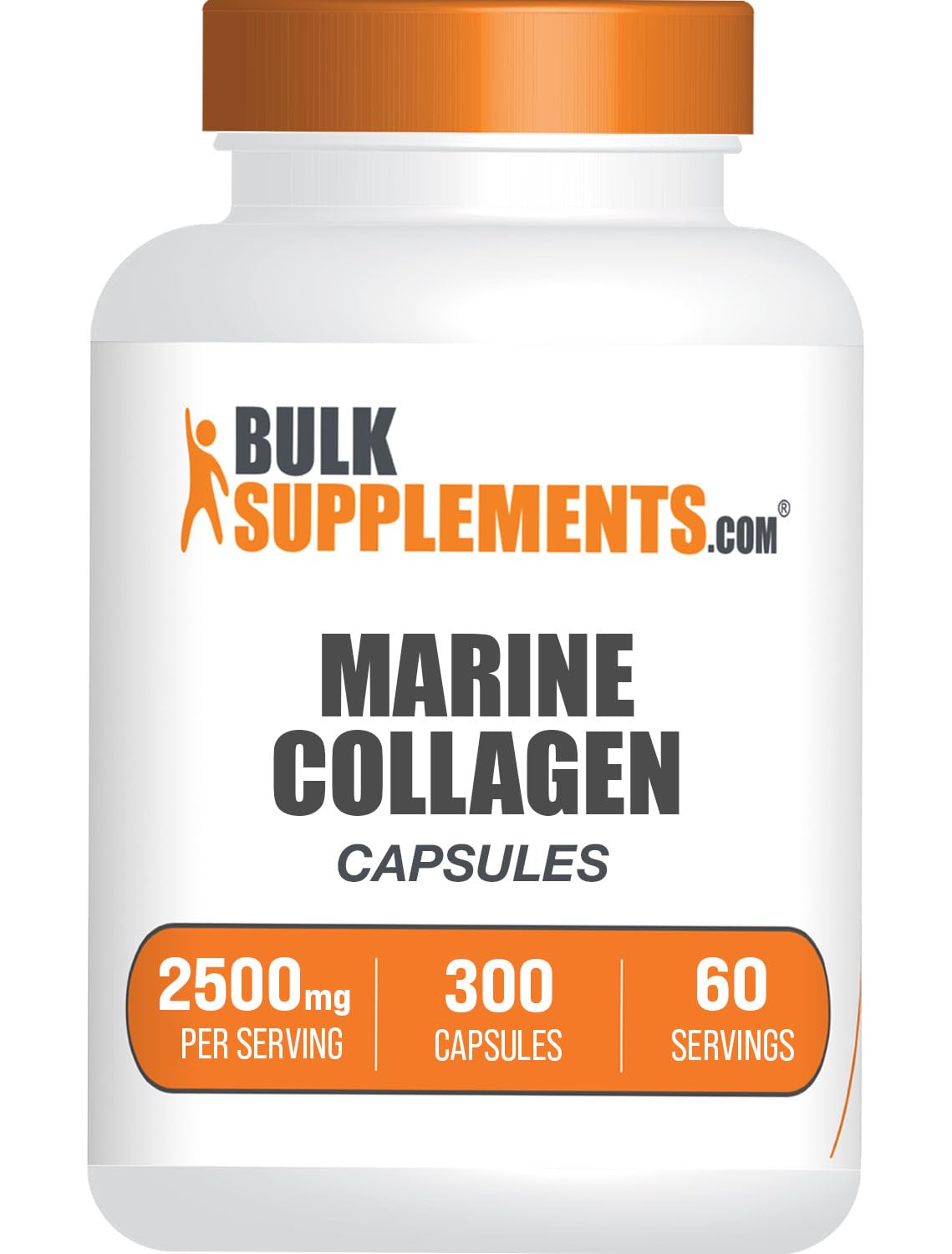 BulkSupplements Marine Collagen Capsules - 300 Capsules