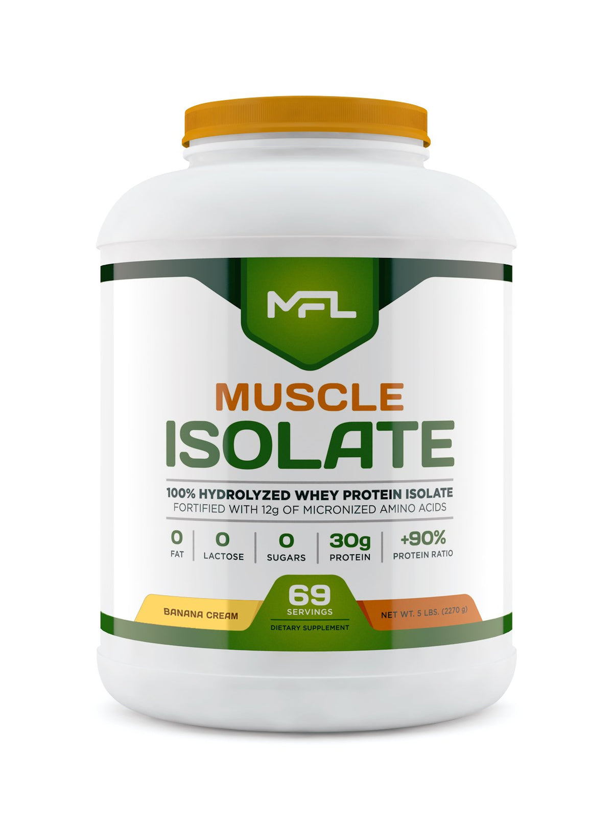 MUSCLE FOOD LABS MFL 100% Isolate Protein l 30g of Protein l 12g