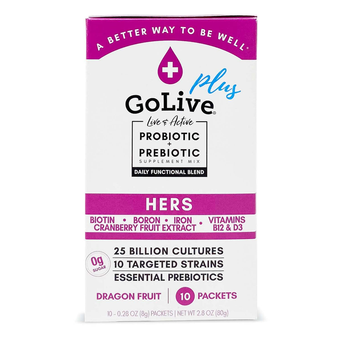 GoLive Probiotic for Women Synbiotic Powder - 2.8 oz