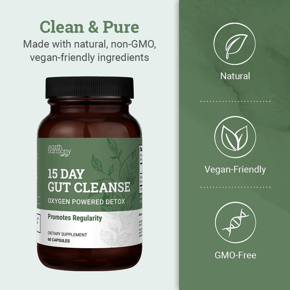 Earth Harmony Naturals 15 Day Gut Cleanse - 60 Capsules - image 4