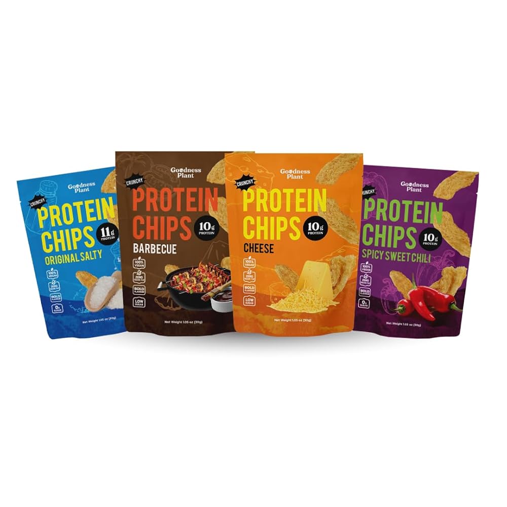Goodness Plant Crunchy Protein Chips Sample Pack - 4.2 oz