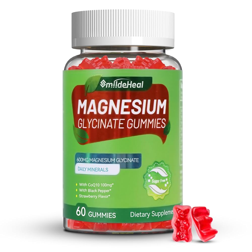 SmildeHeal Magnesium Glycinate Gummies 600mg