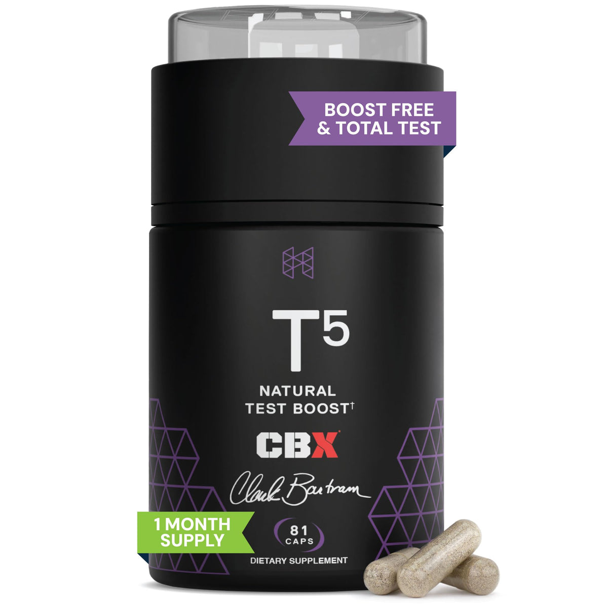 HPN T(5) Testosterone Support for Energy & Endurance - 81 Capsules