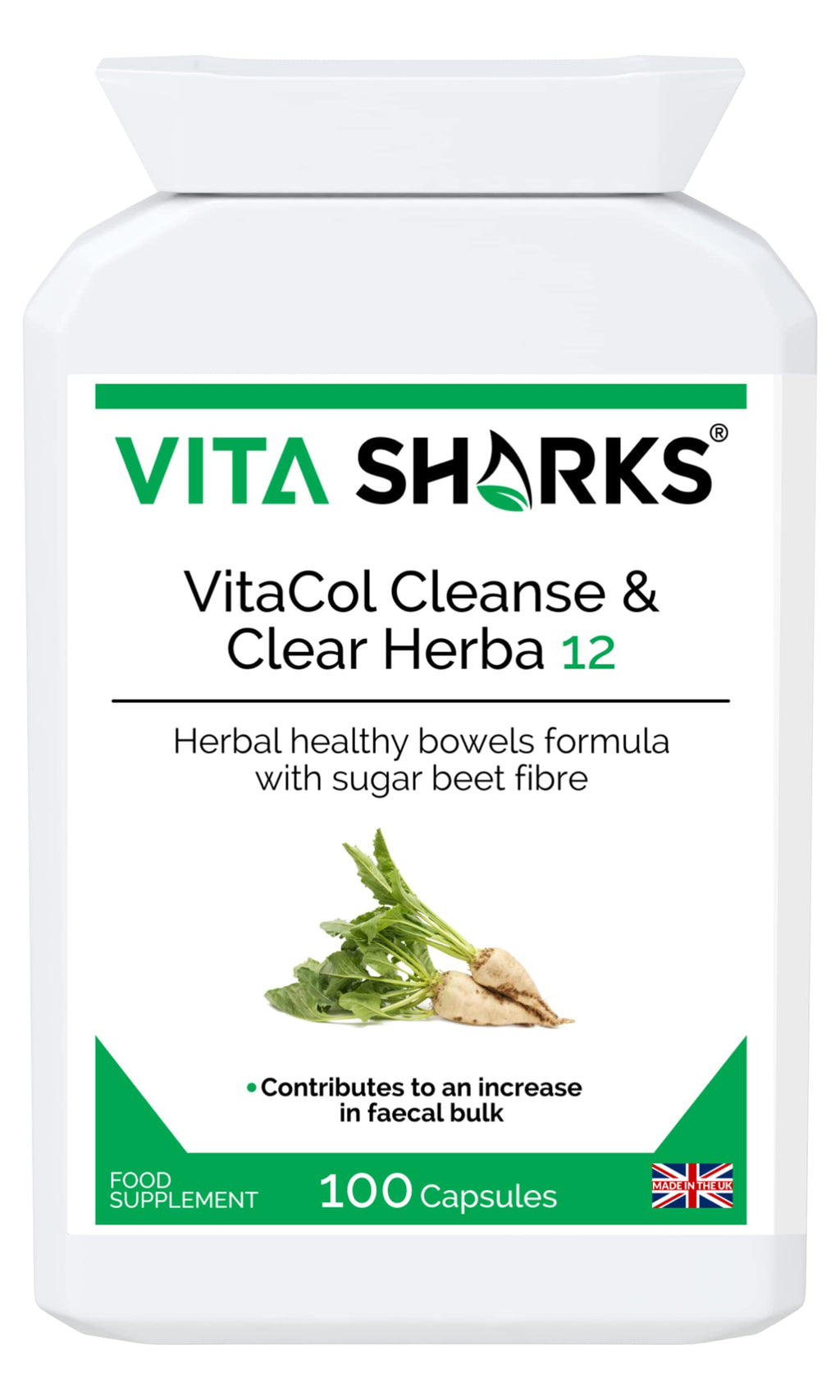 Vita Sharks VitaCol Clense Herba 12 Colon Cleanse - 1 Capsules