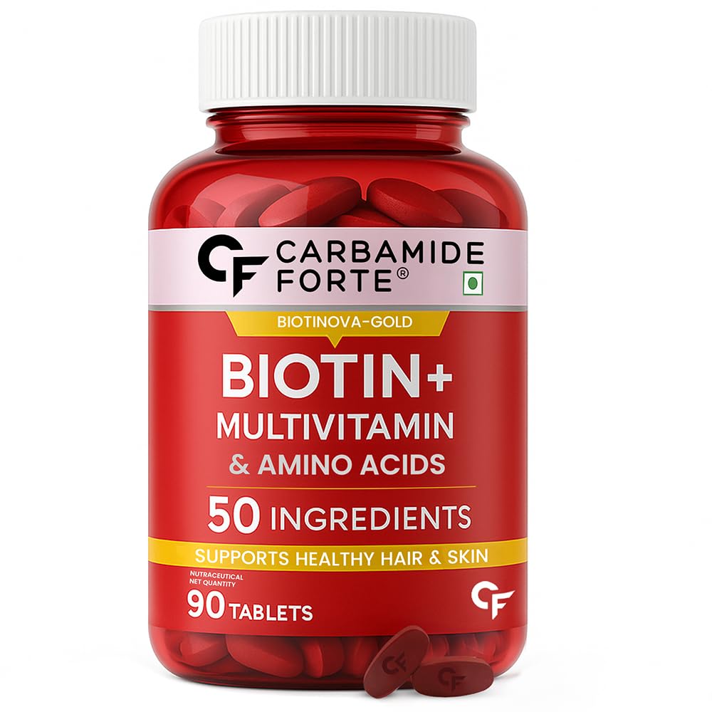 Carbamide Forte Biotin Supplement with 50 Multivitamins - 90 Tablets
