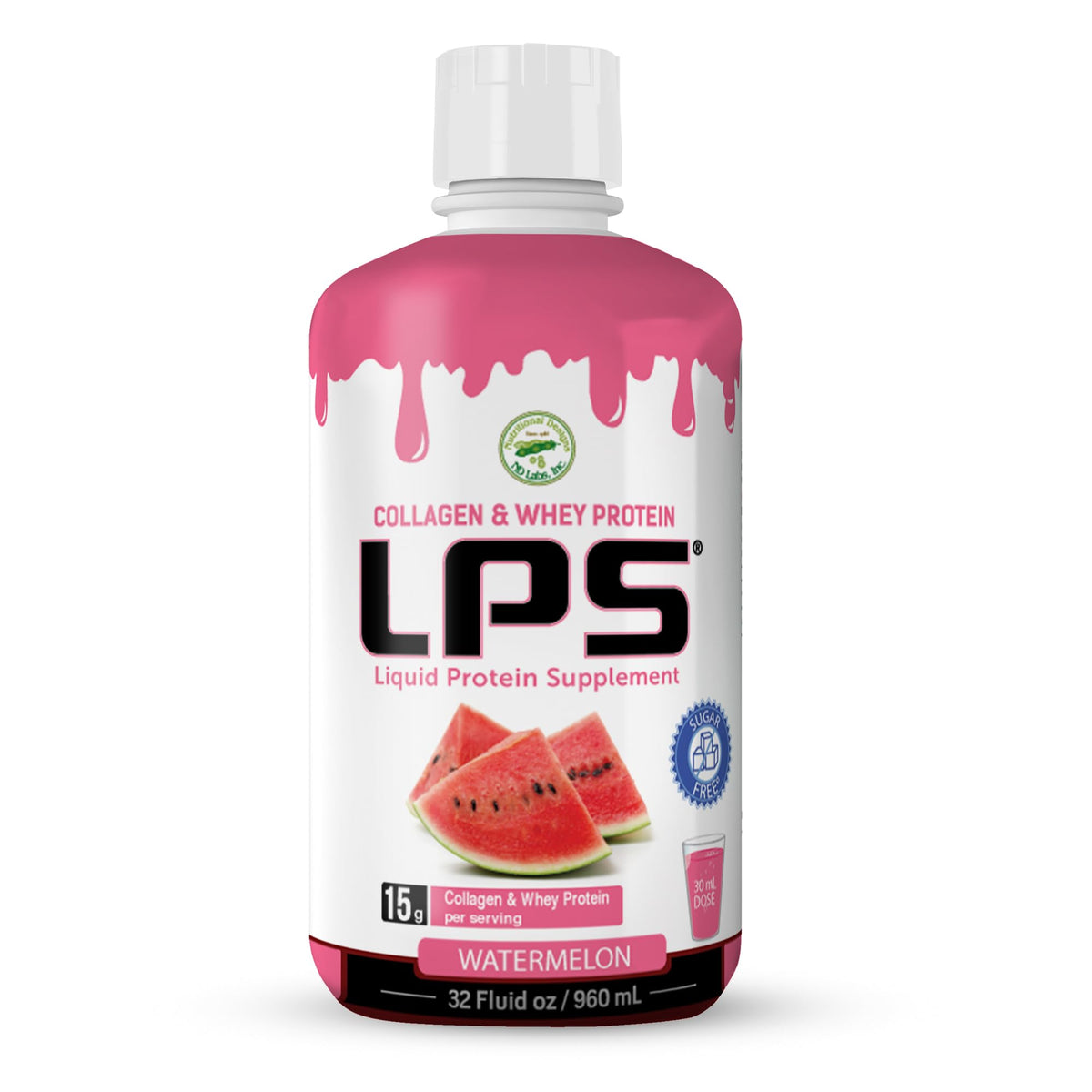 Nutritional Designs Sugar-Free Liquid Collagen & Whey Protein