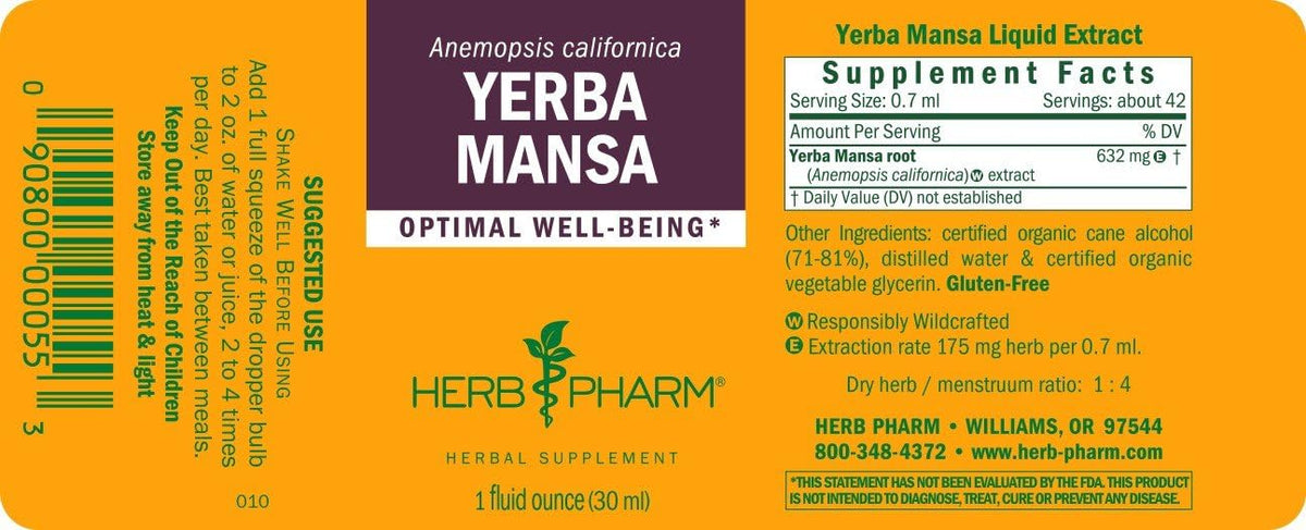 Herb Pharm Yerba Mansa Root Extract Liquid - 1 Ounce - image 2