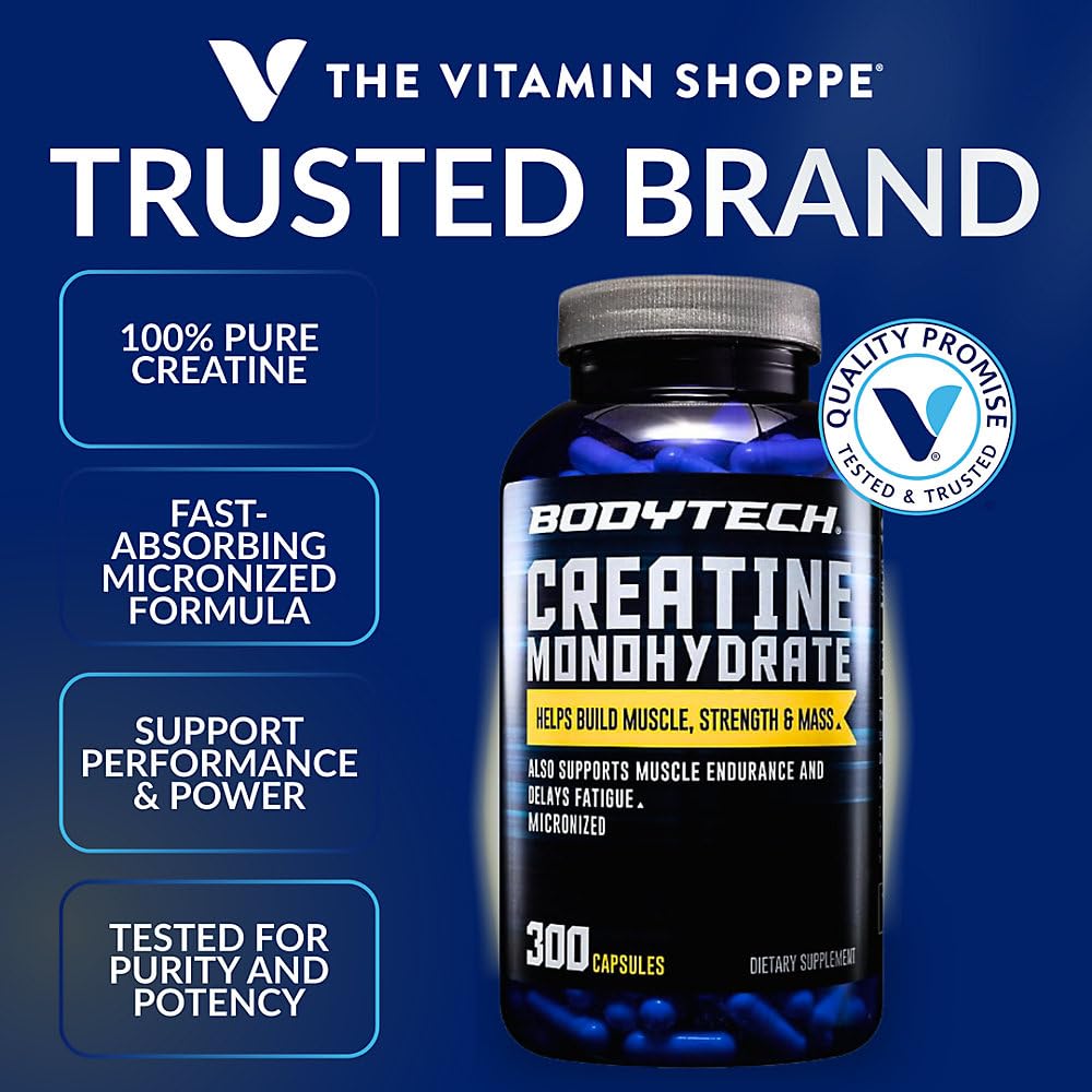 BodyTech Creatine Monohydrate - Supports Muscle Endurance