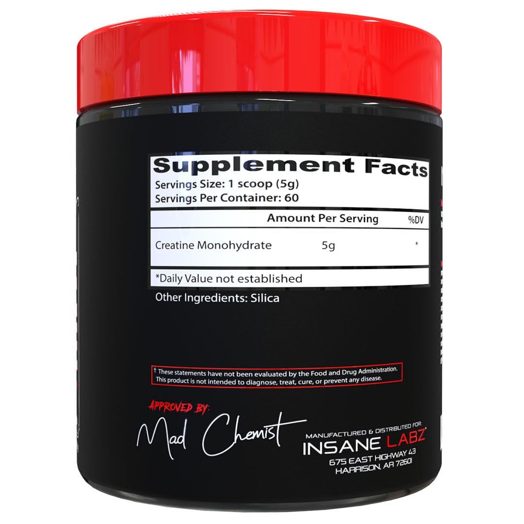 Insane Labz Creatine Monohydrate Powder - 60 Servings - image 2