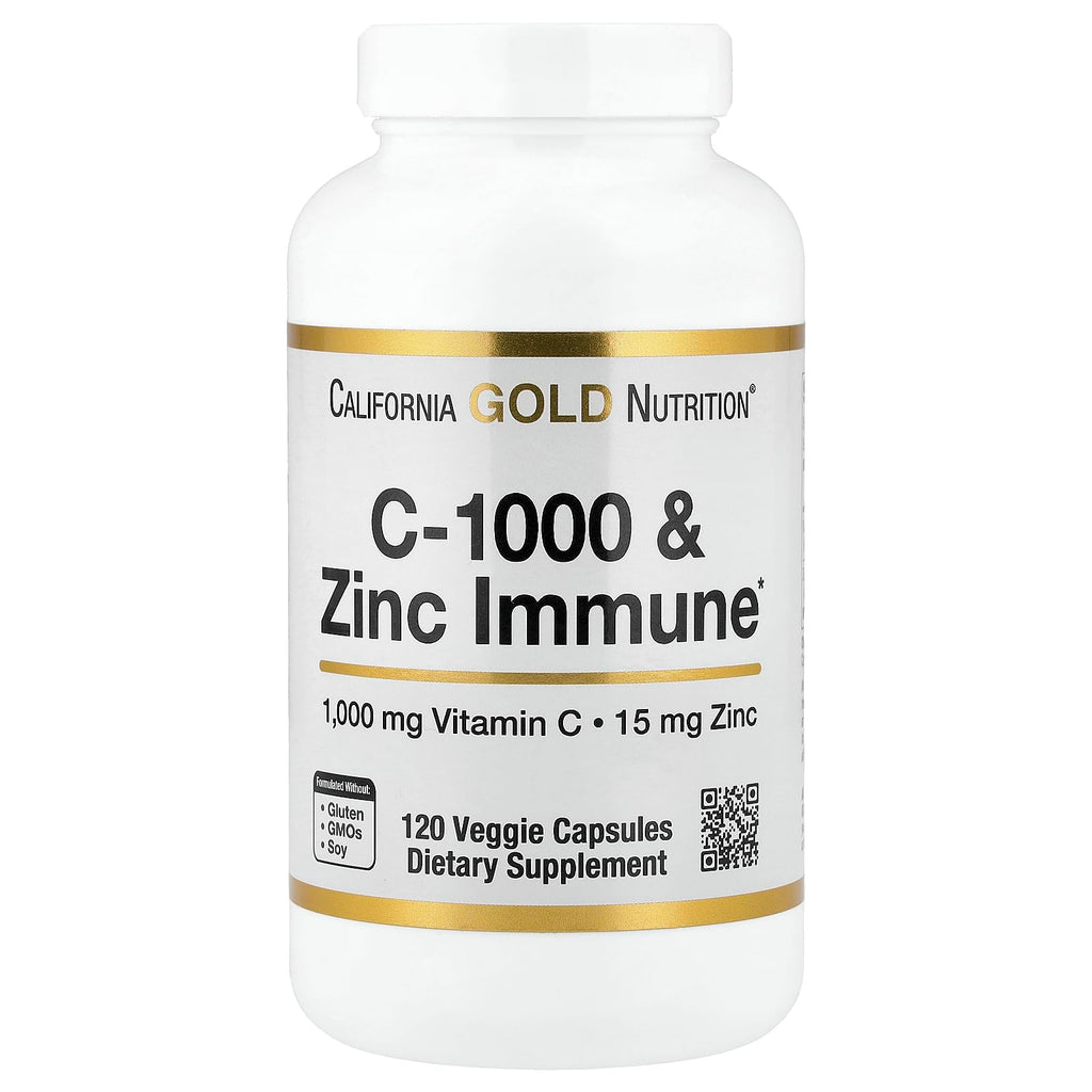 SuperNutrition C-1000 & Zinc Immune Seasonal Support - 120 Capsules