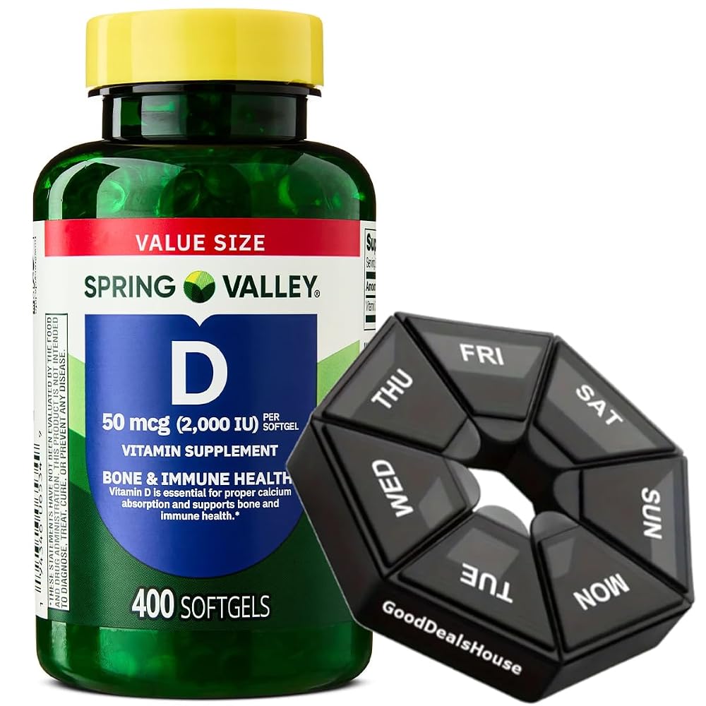 GoodDealsHouse Spring Valley Vitamin D 2000 IU - 400 Softgels