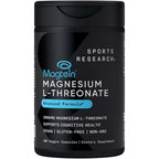 Sports Research Magnesium L-Threonate 2000mg with Magtein - 180 Capsules