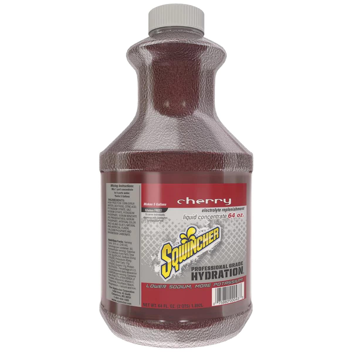 Sqwincher Cherry Liquid Concentrate Electrolyte Drink Mix - 6 Pack