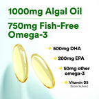 LABO Nutrition OmaxPure Vegan Omega-3 Algae Oil 1000mg - 120 Softgels - image 6