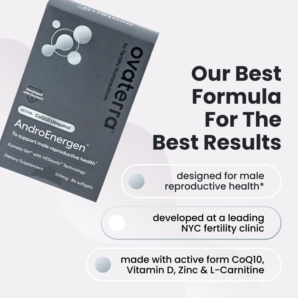 Ovaterra AndroEnergen CoQ10 Supplement for Men - 84 Softgels - image 4