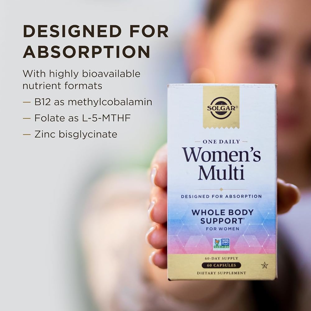 Solgar One Daily Women's Multi Multivitamin - 60 Vegetarian Capsules - image 4