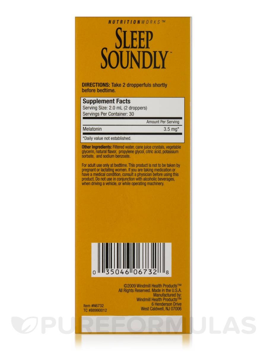 NutritionWorks Melatonin Liquid Sleep Support - 2 Fl Oz - image 3