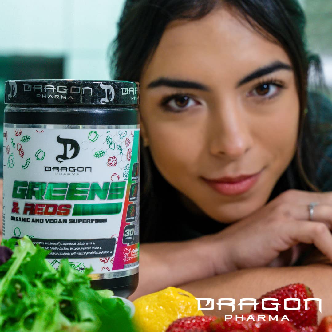 DRAGON PHARMA Greens and Reds Superfood Powder - 30 Servings - image 3
