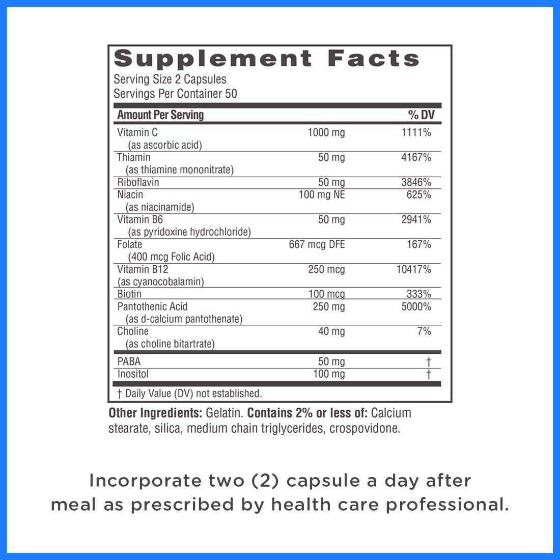 Twinlab Vitamin B Complex - 300 Capsules - image 2