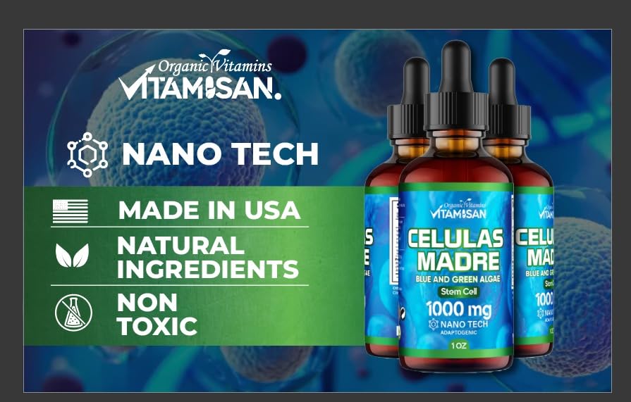 VITAMISAN Celulas Madres Stem Cell Support 1000mg - 1 Fl Oz - image 9