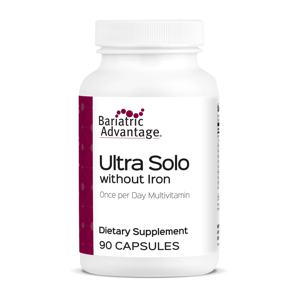 Bariatric Advantage Ultra Solo Without Iron - Once-Per-Day Daily